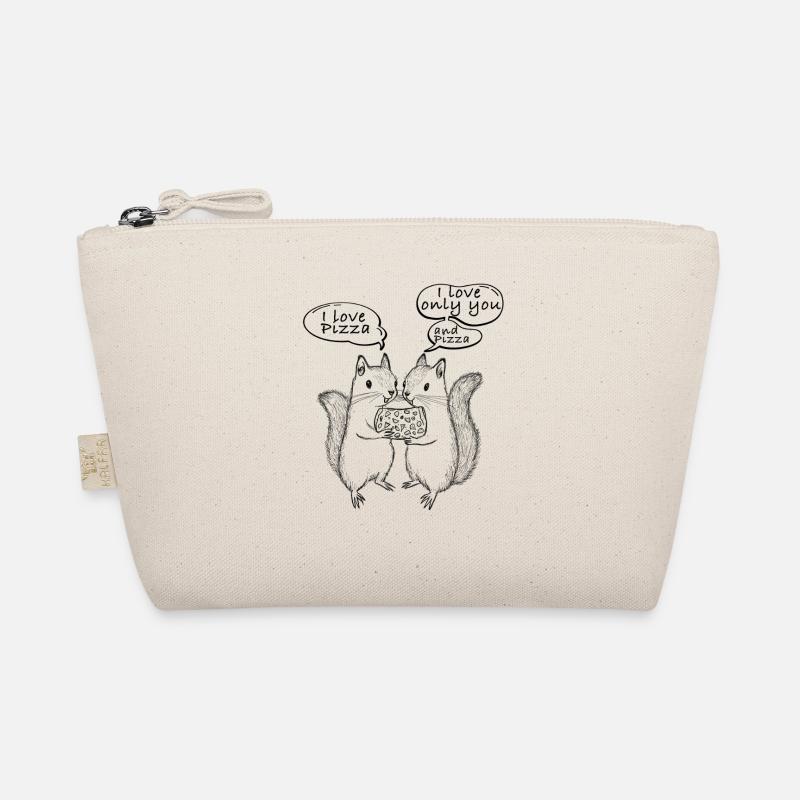 I love Pizza Eichhörnchen Bio-Täschchen