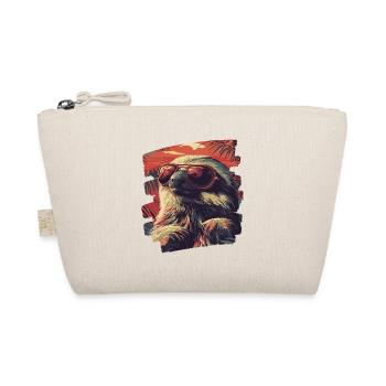 Sloth Retro - Organic Pouch - nature - Front