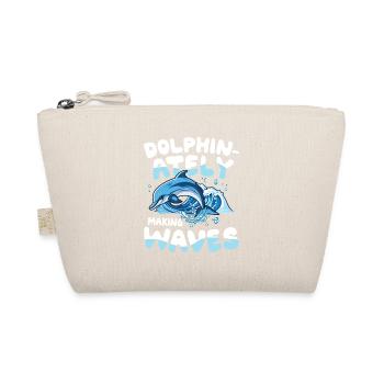Dolphin-ately Making Waves - Bio-Täschchen - Natur - Vorne