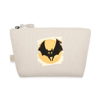 Fledermaus Retro - Bio-Täschchen - Natur - Vorne