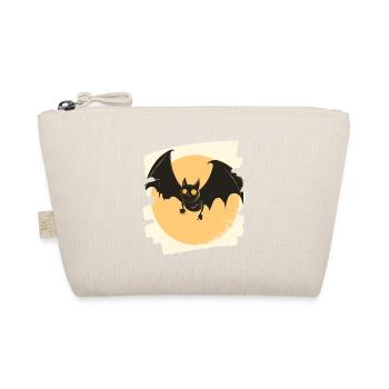 Fledermaus Retro - Bio-Täschchen - Natur - Vorne