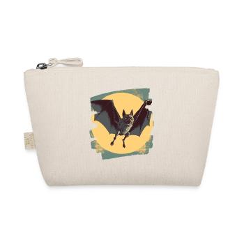 Fledermaus Retro - Bio-Täschchen - Natur - Vorne