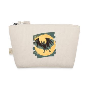 Fledermaus Retro - Bio-Täschchen - Natur - Vorne