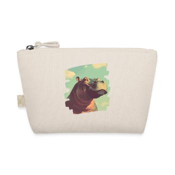 Hippopotame Rétro - Trousse biologique - nature - Devant