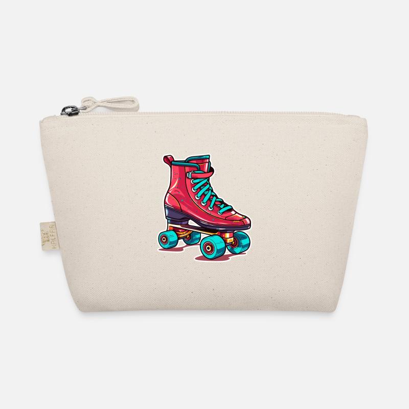Roller Skates Graphic Organic Pouch