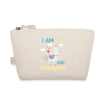 40Th years old Women Birthday Apparel & Accessor - Organic Pouch - nature - Front