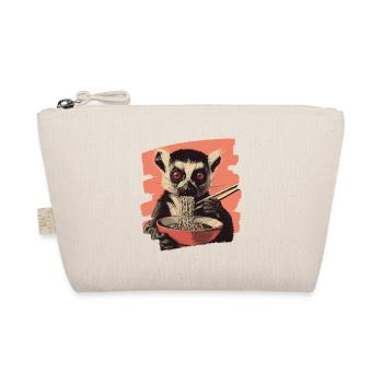 Lemur Ramen Retro - Organic Pouch - nature - Front
