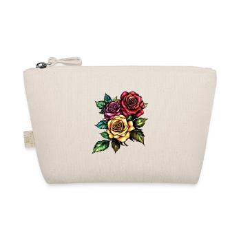 Roses Flowers Love - Organic Pouch - nature - Front