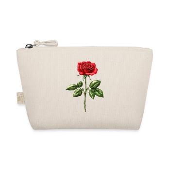 Rose Fleur Amour Saint Valentin - Trousse biologique - nature - Devant