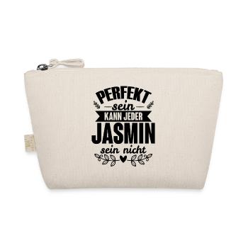 Jasmin - Perfekt Sein Kann Jeder Jasmin Nicht - Bio-Täschchen - Natur - Vorne