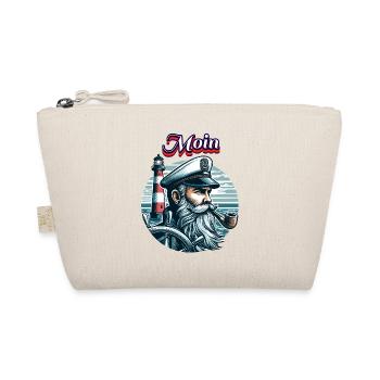 Hamburg Seafarer Captain Pipe Sea North Sea Moin - Organic Pouch - nature - Front