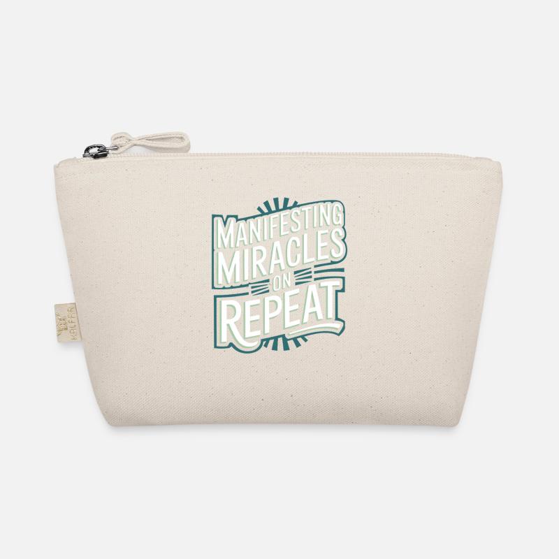 Manifesting Miracles Again and Again Quote Organic Pouch
