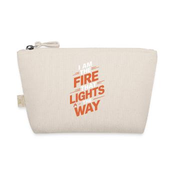 I'm the fire that lights the way Leo - Organic Pouch - nature - Front