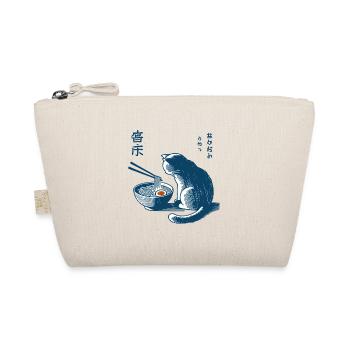 Ramen Noodles Cat Kawaii Retro Japan Streetwear - Organic Pouch - nature - Front