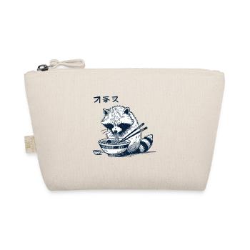Ukiyo-E Waschbär Ramen Nudeln Retro Japan Kawaii - Bio-Täschchen - Natur - Vorne