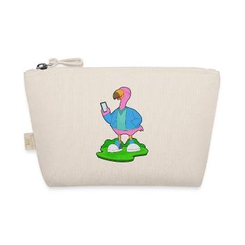 Flamingo Smartphone - Bio-Täschchen - Natur - Vorne
