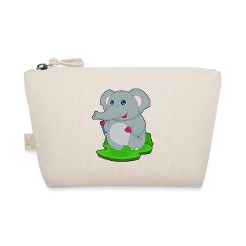 Elefant Dart Dartpfeil - Bio-Täschchen - Natur - Vorne