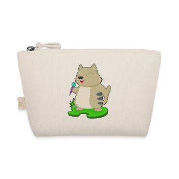 Katze Dart Dartpfeil - Bio-Täschchen - Natur - Vorne