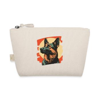 German Shepherd Retro - Organic Pouch - nature - Front