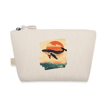 Whale Retro - Organic Pouch - nature - Front
