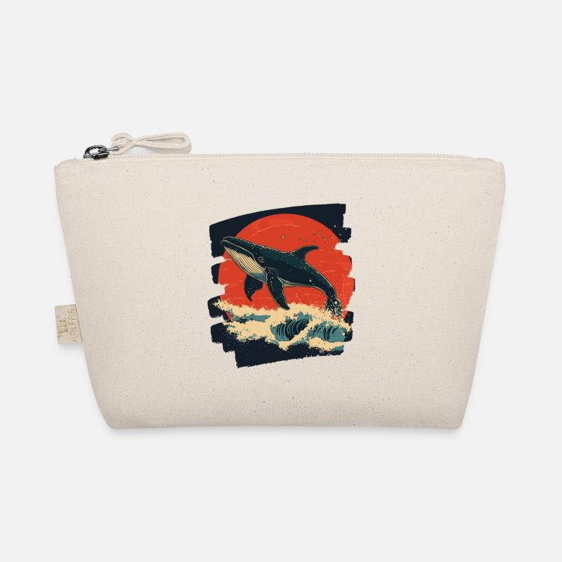 Wal Retro - Bio-Täschchen - Natur