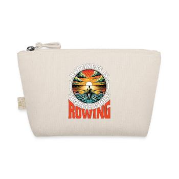 Water Rowing Happiness Is Sunrise While Paddling - Organic Pouch - nature - Front