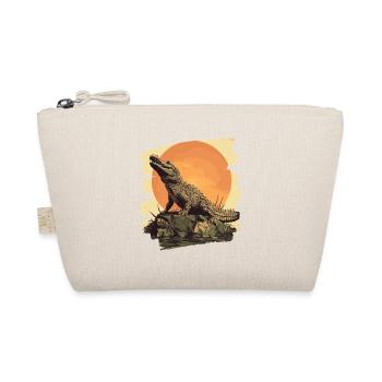 Crocodile Retro - Organic Pouch - nature - Front
