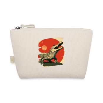 Crocodile Retro - Organic Pouch - nature - Front