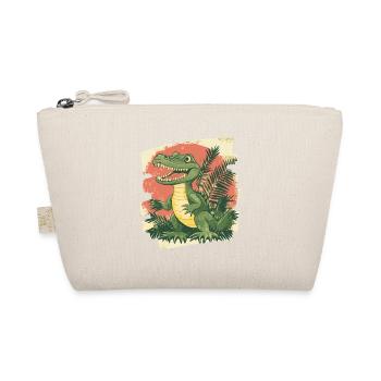 Crocodile Retro - Organic Pouch - nature - Front