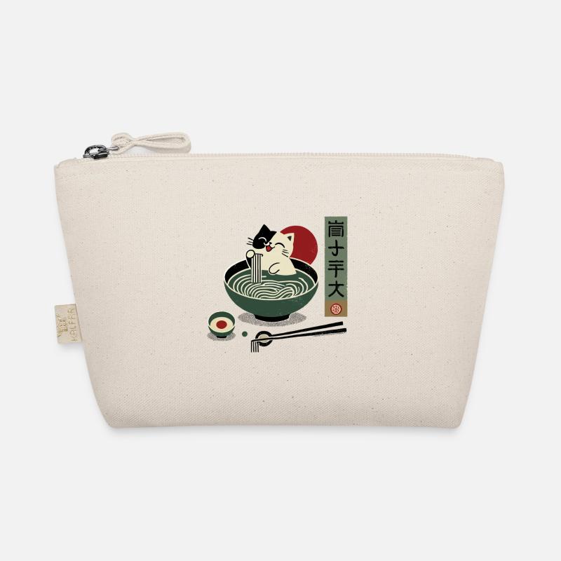 Kawaii Ramen Katze: Japanische Ukiyo-E Nudeln Bio-Täschchen