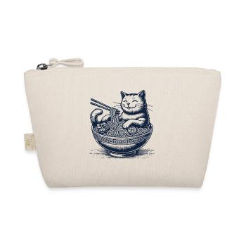 Kawaii Ramen Cat Streetwear Japanese Noodles - Organic Pouch - nature - Front