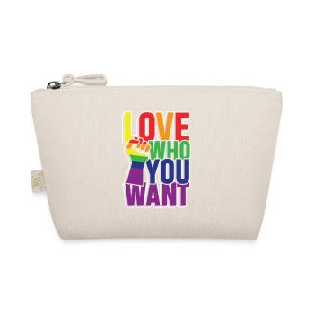 Love who you want - Bio-Täschchen - Natur - Vorne