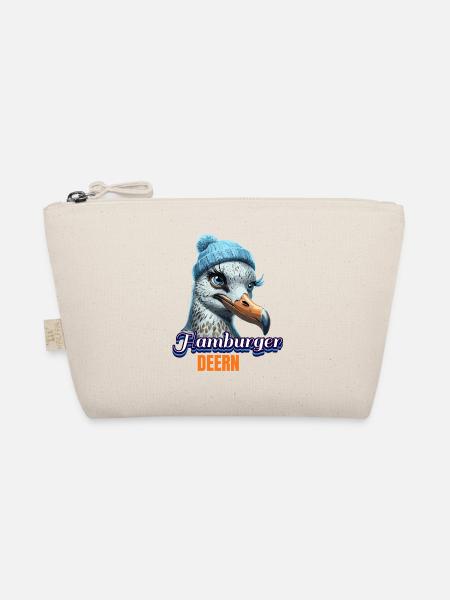 Hamburg Hamburger Deern Norddeutsch Möwe Beanie - Bio-Täschchen - Natur