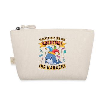 Konfetti Fasching Karneval Spaß Design Narren - Bio-Täschchen - Natur - Vorne