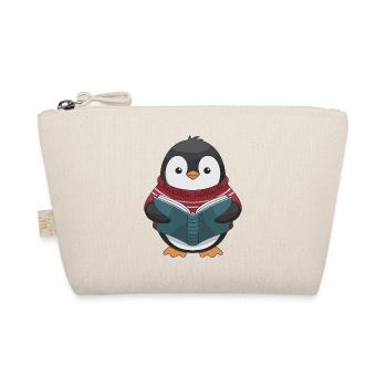 Pingouin douillet avec motif de livre - Trousse biologique - nature - Devant