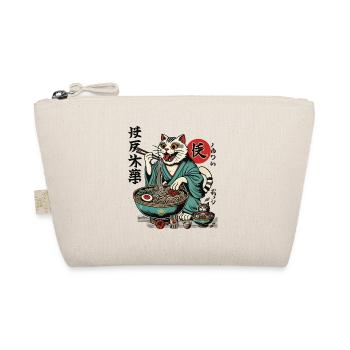 Japanese Retro Ukiyo-E Ramen Noodles Streetwear - Organic Pouch - nature - Front