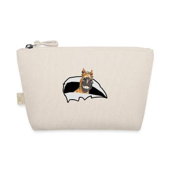 funny horse horses pony rider - Organic Pouch - nature - Front