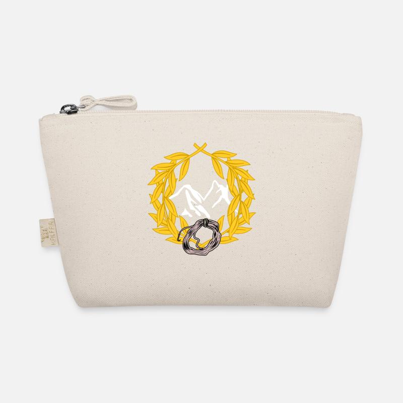 Mountaineers, mountains, mountain climbing, abseiling, laurel Organic Pouch