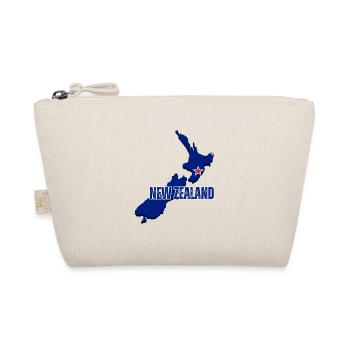 Flag of New Zealand, map of New Zealand - Organic Pouch - nature - Front