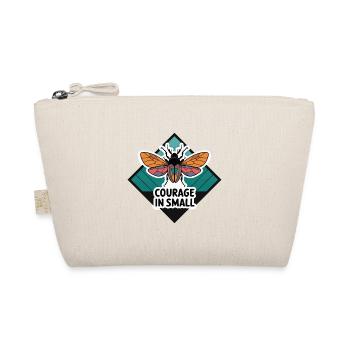BEE COURAGE IN SMALL - Organic Pouch - nature - Front