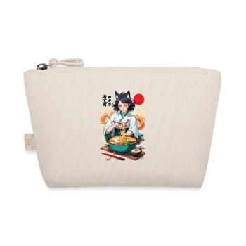 Ramen Ukiyo-E Streetwear Retro Aesthetics Kemonomimi - Organic Pouch - nature - Front