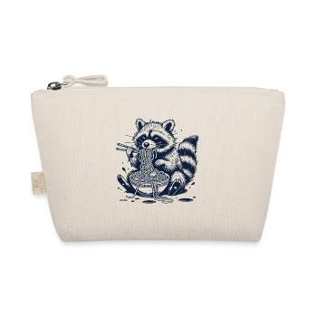 Waschbär Ramen Nudeln Retro Japan Ukiyo-E - Bio-Täschchen - Natur - Vorne