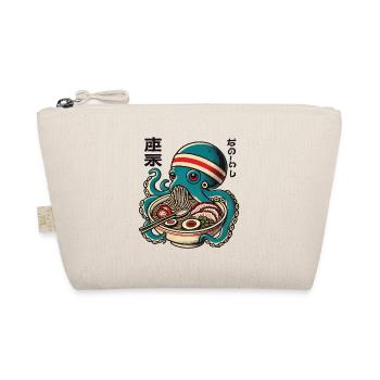 Japanese Anime Ramen Noodles Retro Octopus - Organic Pouch - nature - Front