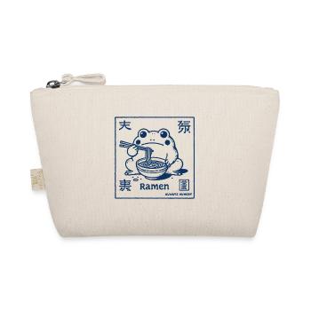 Ramen Frog Funny Japanese Streetwear Ukiyo-E - Organic Pouch - nature - Front