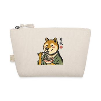 Shiba Dog Ramen Noodles Funny Dogs Ukiyo-E - Organic Pouch - nature - Front
