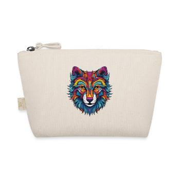 Wolf Portrait - Organic Pouch - nature - Front