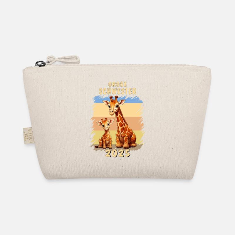 GIRAFFEN WERDE GROßE SCHWESTER 2025 Bio-Täschchen