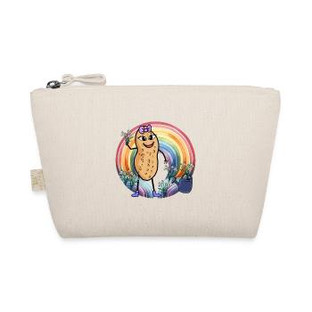 Regenbogen Frühling Blumen Erdnuss Kinder Kind - Bio-Täschchen - Natur - Vorne