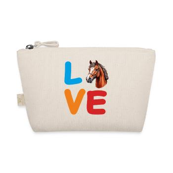 LOVE PFERD - Bio-Täschchen - Natur - Vorne