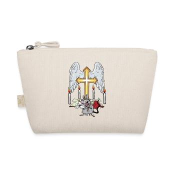 Churches Rat Mouse Cross Crucifix Halloween - Organic Pouch - nature - Front